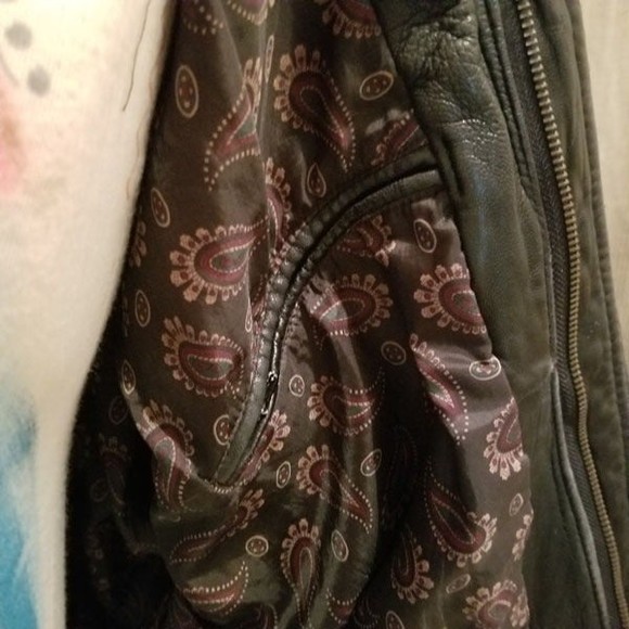 Super soft vtg Cellini leather cafe racer style jacket - Picture 10 of 11